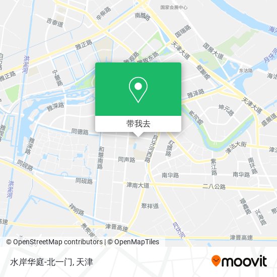 水岸华庭-北一门地图
