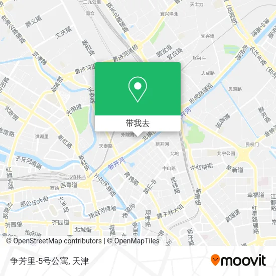 争芳里-5号公寓地图