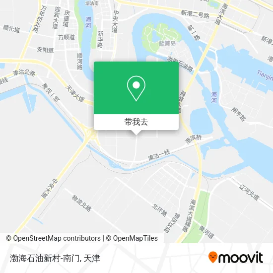 渤海石油新村-南门地图