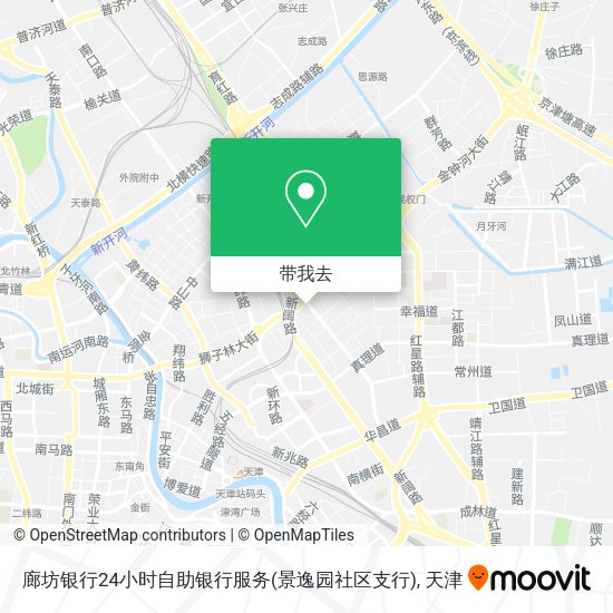 廊坊银行24小时自助银行服务(景逸园社区支行)地图