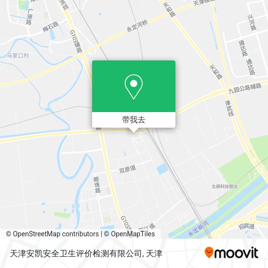 天津安凯安全卫生评价检测有限公司地图