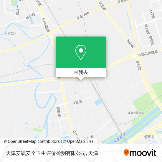 天津安凯安全卫生评价检测有限公司地图