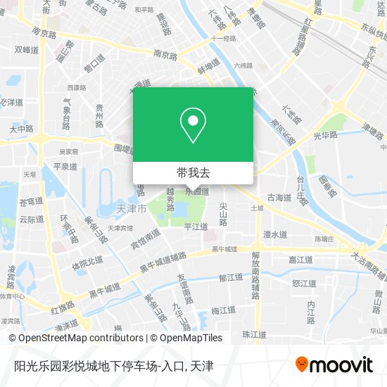 阳光乐园彩悦城地下停车场-入口地图