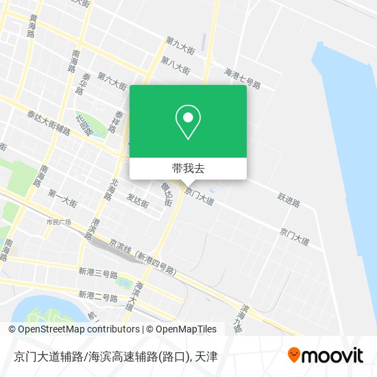 京门大道辅路/海滨高速辅路(路口)地图