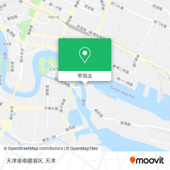 天津港南疆港区地图