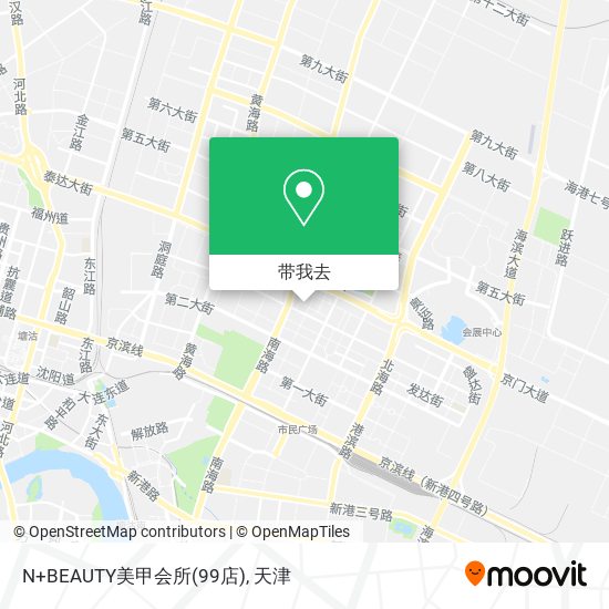 N+BEAUTY美甲会所(99店)地图