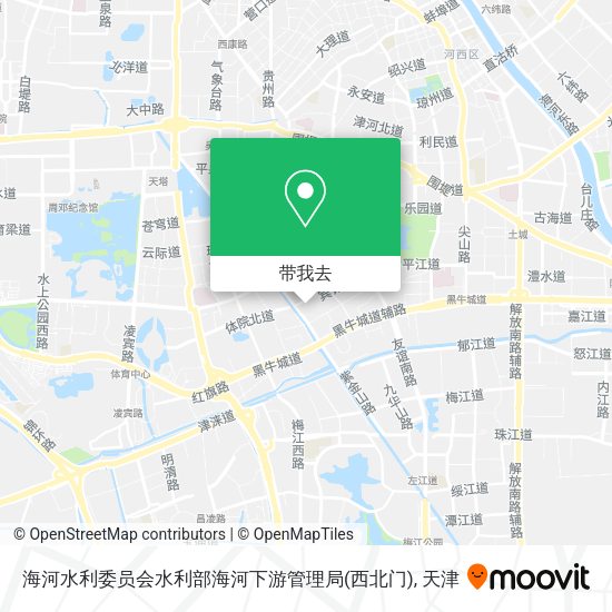 海河水利委员会水利部海河下游管理局(西北门)地图