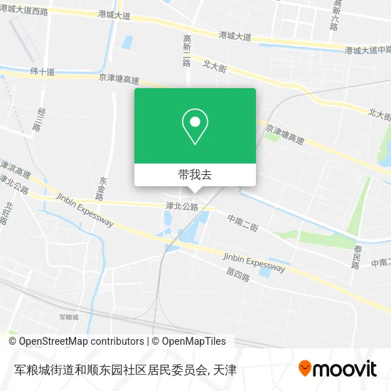 军粮城街道和顺东园社区居民委员会地图