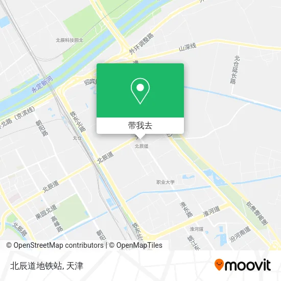 北辰道地铁站地图