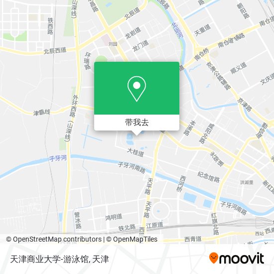 天津商业大学-游泳馆地图