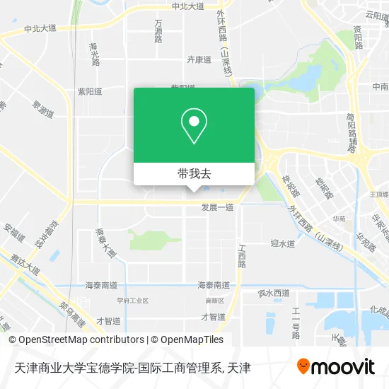 天津商业大学宝德学院-国际工商管理系地图
