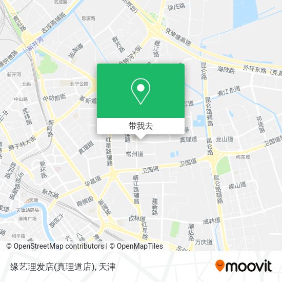 缘艺理发店(真理道店)地图