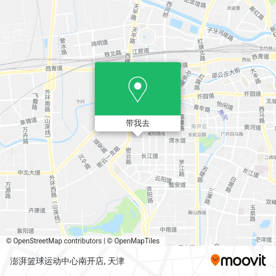 澎湃篮球运动中心南开店地图