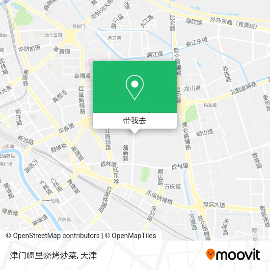 津门疆里烧烤炒菜地图