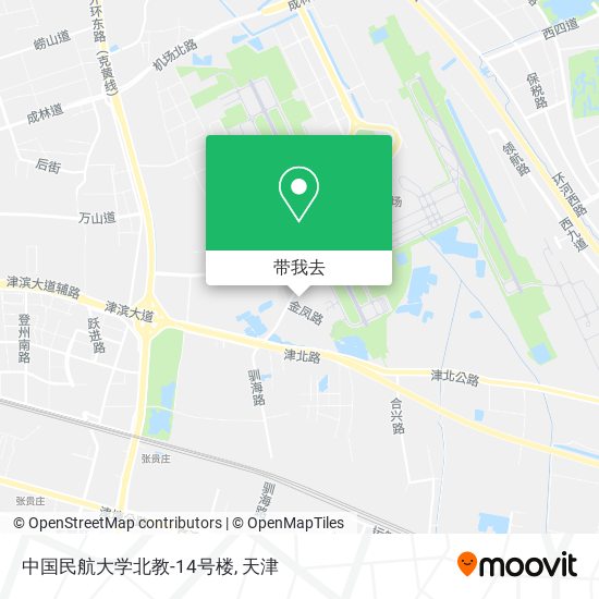 中国民航大学北教-14号楼地图