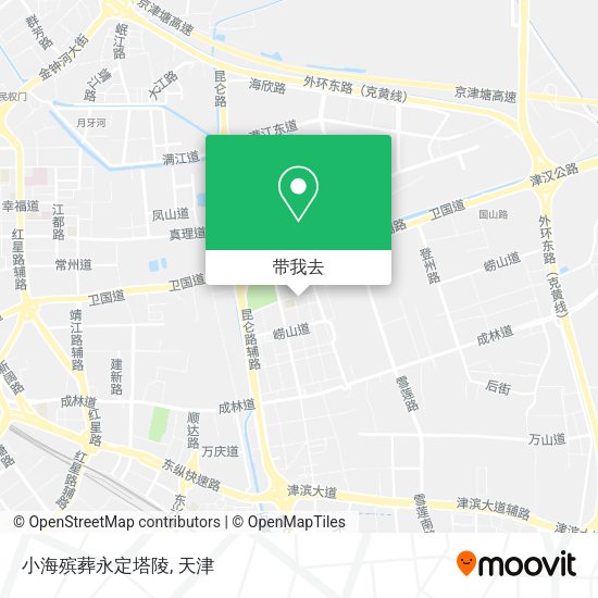 小海殡葬永定塔陵地图