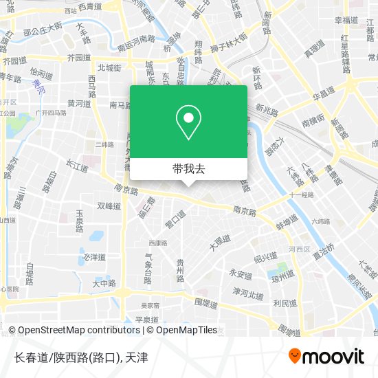 长春道/陕西路(路口)地图