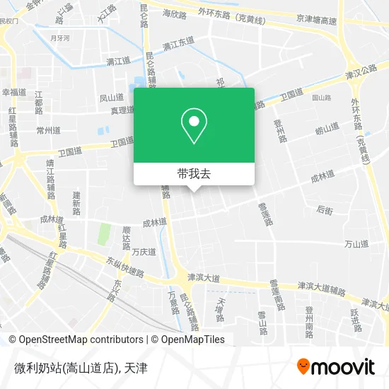 微利奶站(嵩山道店)地图