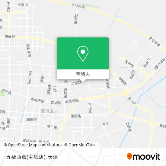 五福西点(宝坻店)地图