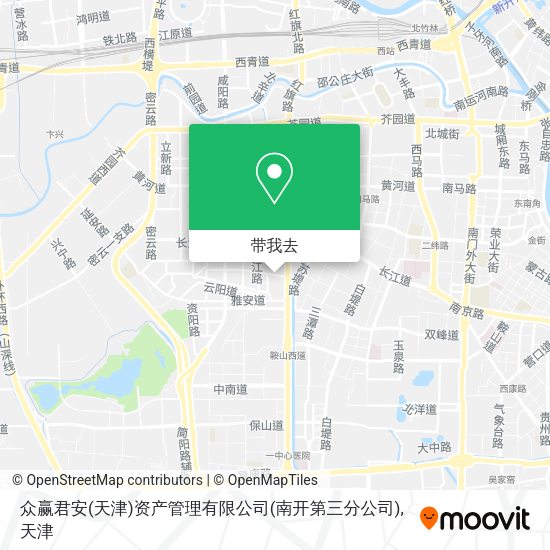 众赢君安(天津)资产管理有限公司(南开第三分公司)地图