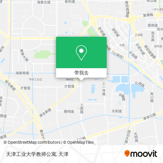 天津工业大学教师公寓地图