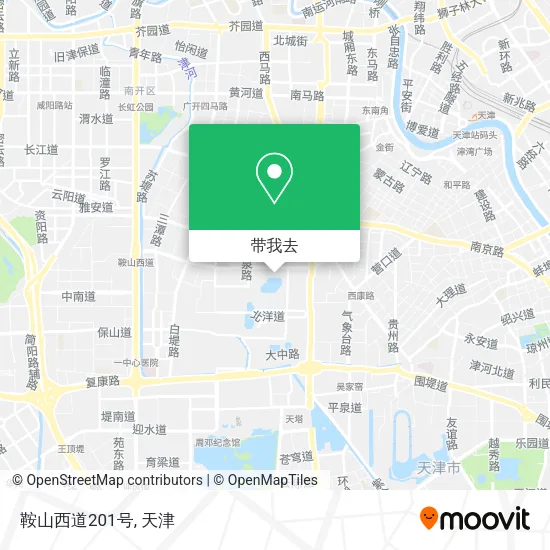 鞍山西道201号地图