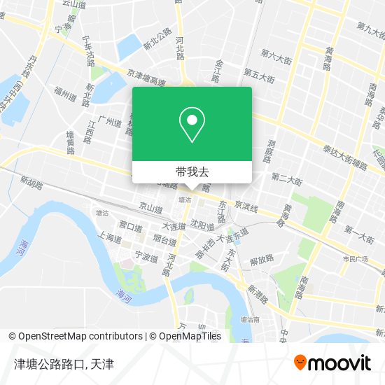 津塘公路路口地图