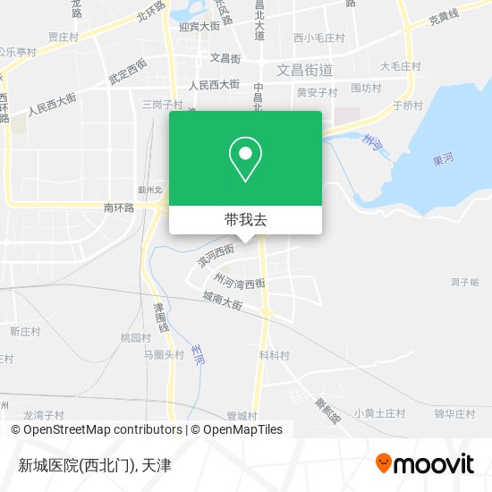 新城医院(西北门)地图