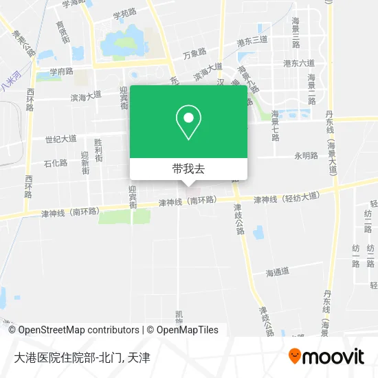 大港医院住院部-北门地图