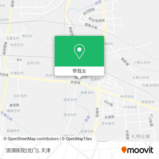 洇溜医院(北门)地图