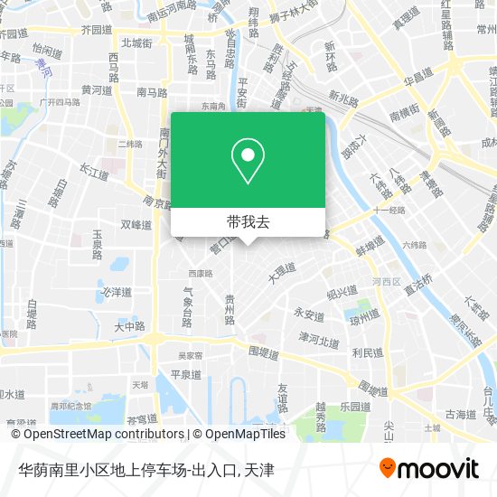华荫南里小区地上停车场-出入口地图