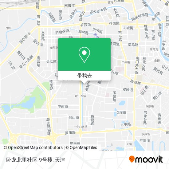 卧龙北里社区-9号楼地图