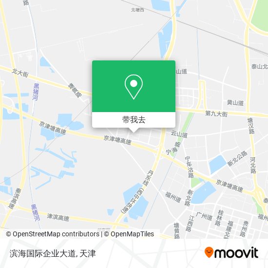 滨海国际企业大道地图