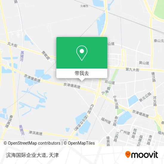 滨海国际企业大道地图