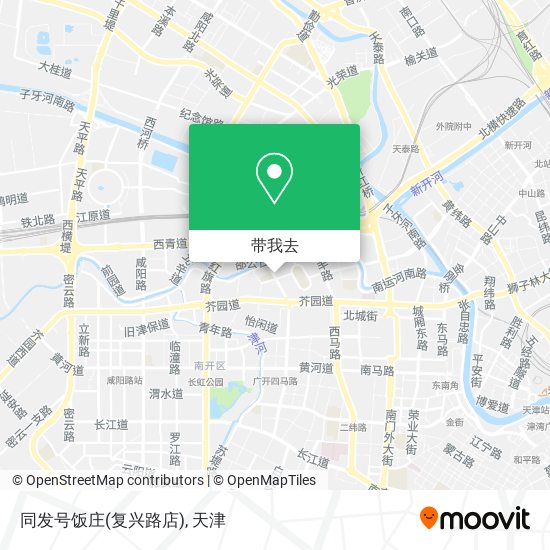 同发号饭庄(复兴路店)地图