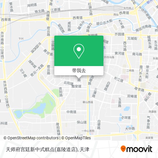 天师府宫廷新中式糕点(嘉陵道店)地图