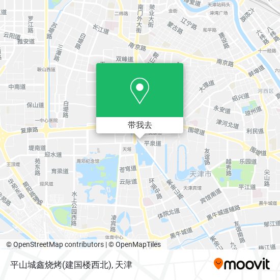 平山城鑫烧烤(建国楼西北)地图