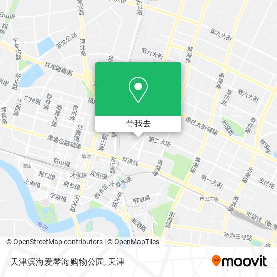 天津滨海爱琴海购物公园地图