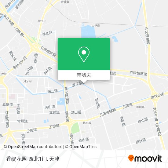 香缇花园-西北1门地图