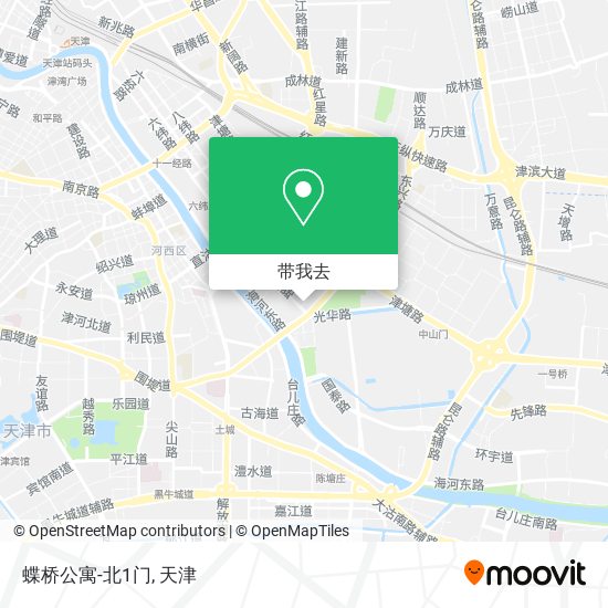 蝶桥公寓-北1门地图