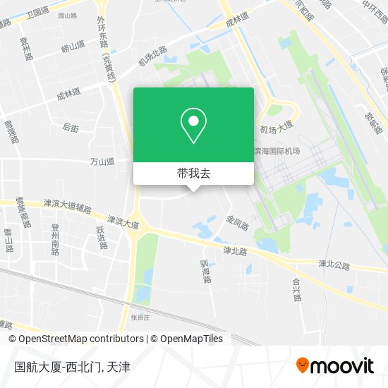 国航大厦-西北门地图