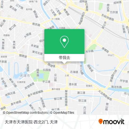 天津市天津医院-西北2门地图