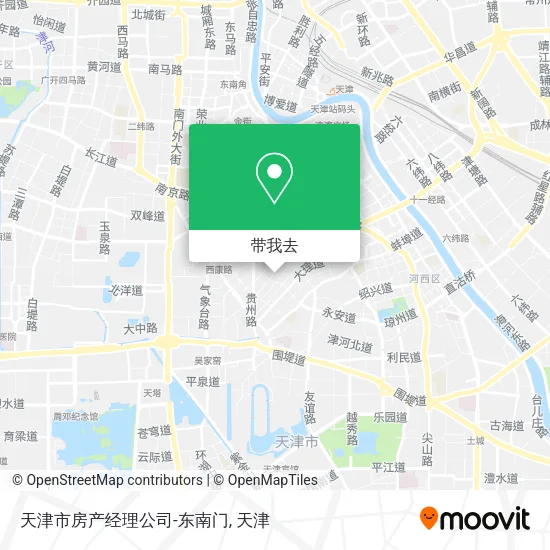 天津市房产经理公司-东南门地图