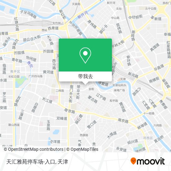 天汇雅苑停车场-入口地图