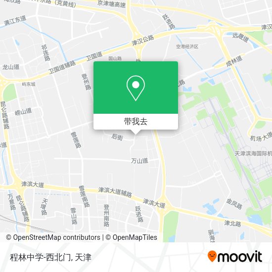程林中学-西北门地图