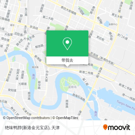 绝味鸭脖(新港金元宝店)地图