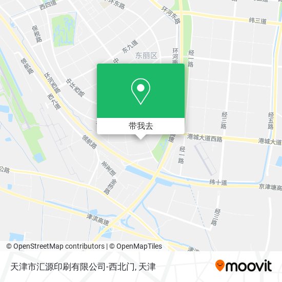 天津市汇源印刷有限公司-西北门地图