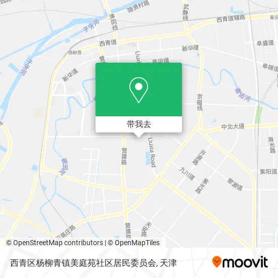 西青区杨柳青镇美庭苑社区居民委员会地图