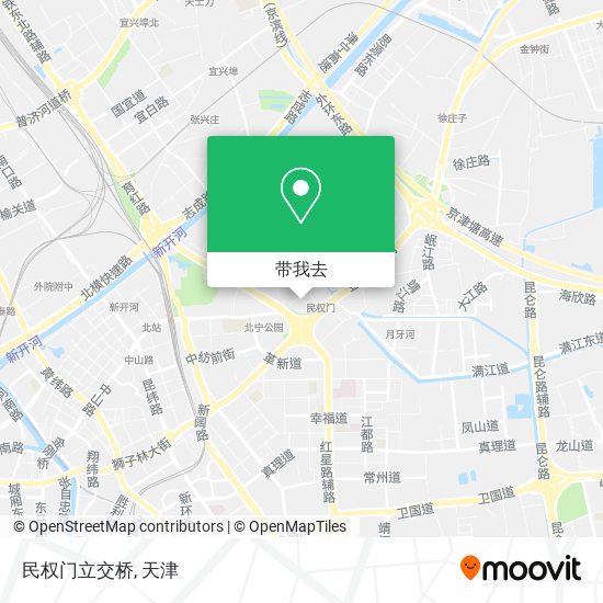 民权门立交桥地图