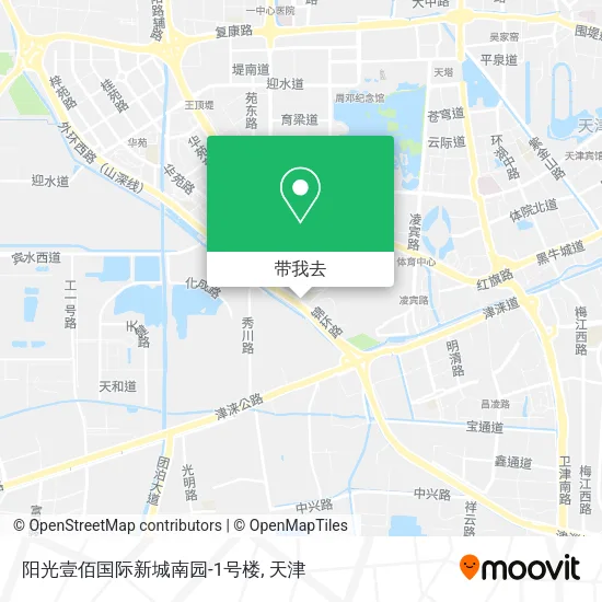 阳光壹佰国际新城南园-1号楼地图